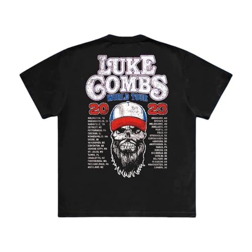 Luke Combs - tshirt - Unisex - Short Sleeves - Tour '23 Skull - Small image 2