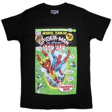 Comics - tshirt - Unisex - Short Sleeves - Spiderman & Iron - XX-Large
