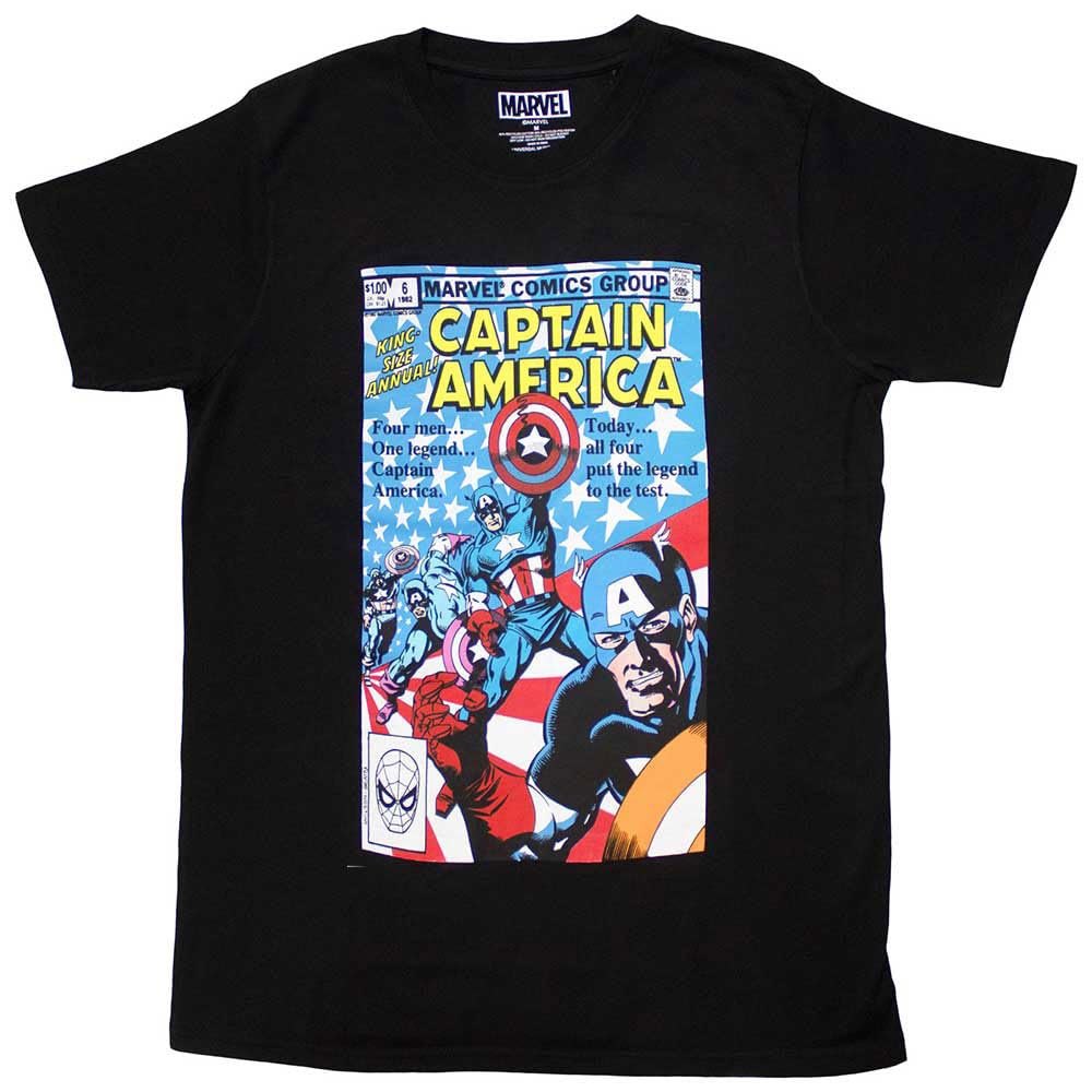 Comics - tshirt - Unisex - Short Sleeves - Many Captain Americ - Small