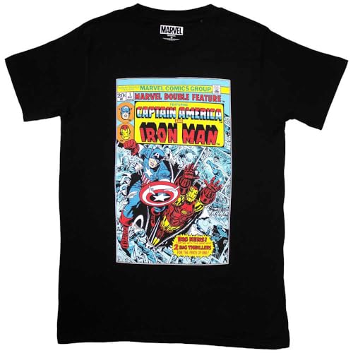 Comics - tshirt - Unisex - Short Sleeves - Captain America &  - Medium