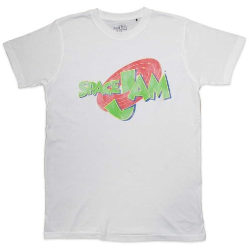 Space Jam - tshirt - Unisex - Short Sleeves - Retro Logo - Small