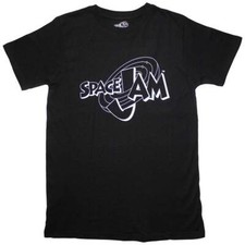 Space Jam - tshirt - Unisex - Short Sleeves - Retro B&W Logo - Small
