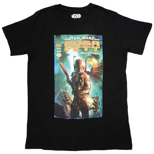 Star Wars - tshirt - Unisex - Short Sleeves - Boba Fett Comic  - Large