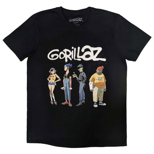 Gorillaz - tshirt - Unisex - Short Sleeves - Spray Logo Group - Medium image 1
