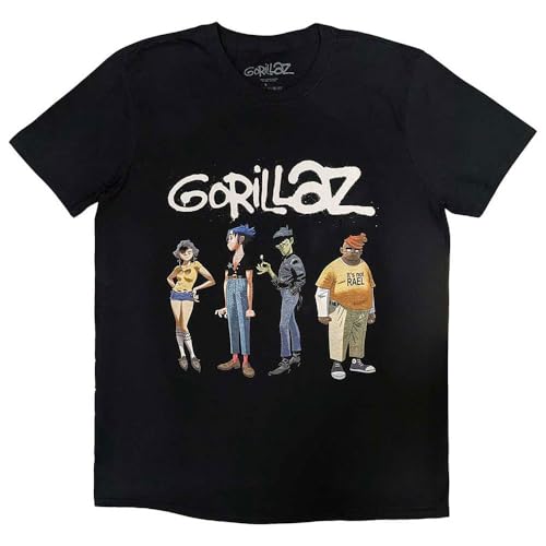 Gorillaz - tshirt - Unisex - Short Sleeves - Spray Logo Group - Medium image 3