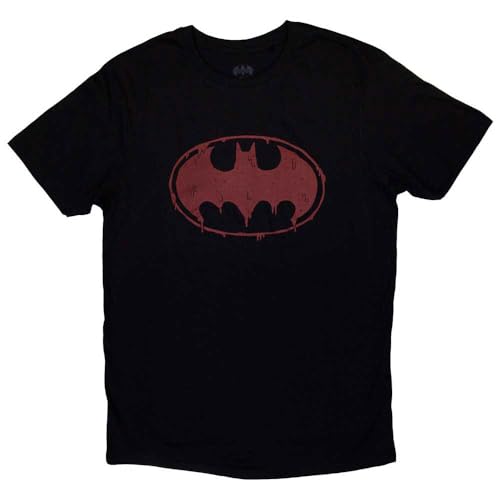 s - tshirt - Unisex - Short Sleeves - Batman - Red Slime - X-Large