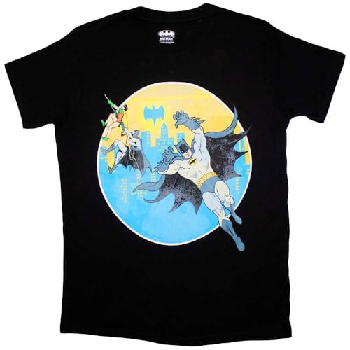 s - tshirt - Unisex - Short Sleeves - Batman Bat Leap - X-Large