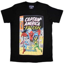 Comics - tshirt - Unisex - Short Sleeves - Captain America & F - Small