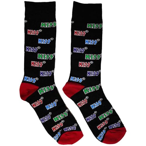 KISS - Socks - Unisex - Coloured Logos Pattern - UK Size 6 - 11 image 3