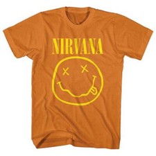 Nirvana - tshirt - Kids - Short Sleeves - Yellow Happy F - 11-12 Years