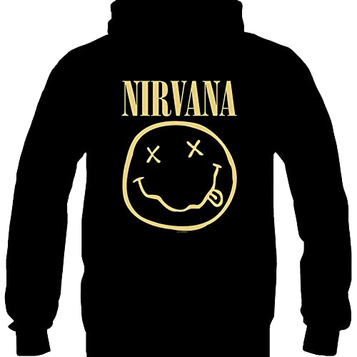 Nirvana - hoodies - Unisex - Long Sleeves - Yellow Happy F - XXX-Large image 1
