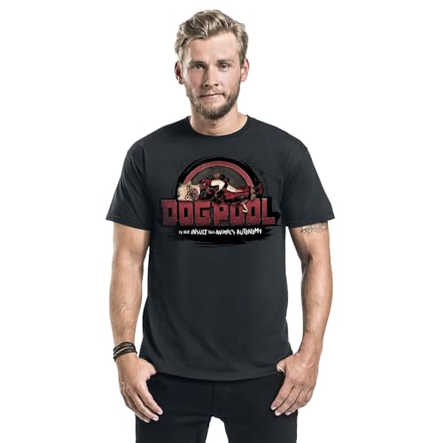 Comics - tshirt - Unisex - Short Sleeves - Deadpool Dogpool - 2X-Large