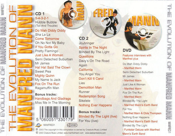 Manfred Mann - Evolution of Mann - CD image 2