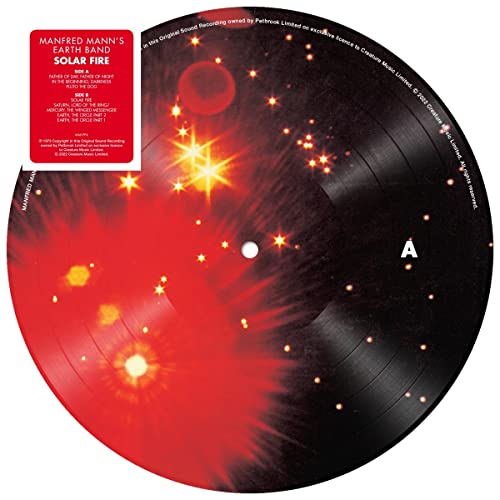 MANFRED MANN'S EARTH - SOLAR FIRE (PICTURE DISC) - Vinyl Record 12PD image 1