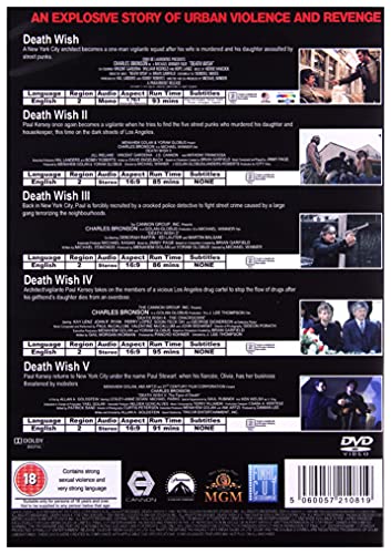 Death Wish 1-5 - DVD image 2