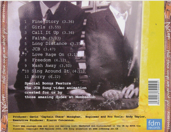 Nizlopi - Half These Songs Are About You - Used CD image 2
