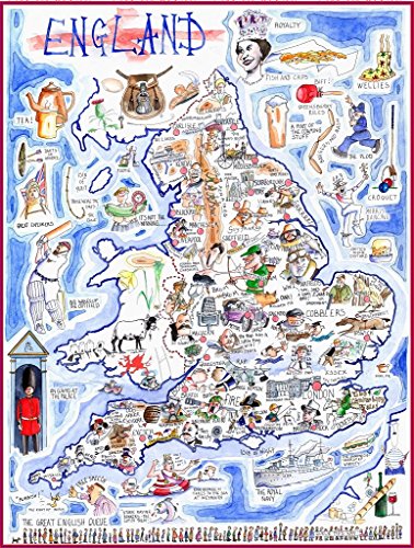 Map of England Jigsaw 1000 Piece Puzzle - Non-book item image 1