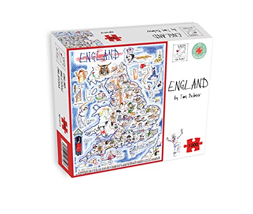 Map of England Jigsaw 1000 Piece Puzzle - Non-book item image 2