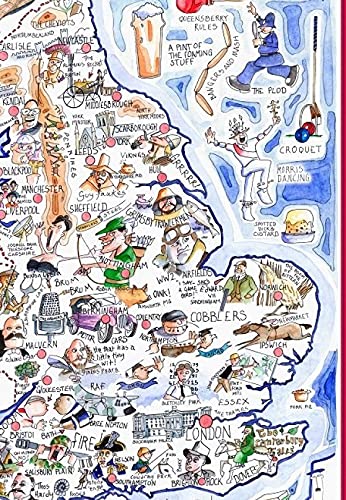 Map of England Jigsaw 1000 Piece Puzzle - Non-book item image 6