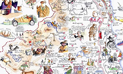 Map of Northumberland Jigsaw 1000 Piece Puzzle - Non-book item image 5