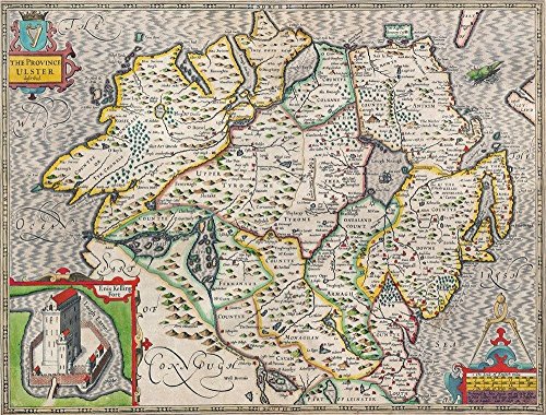 Ulster Historical 1610 Map 1000 Piece Puzzle - Non-book item image 1