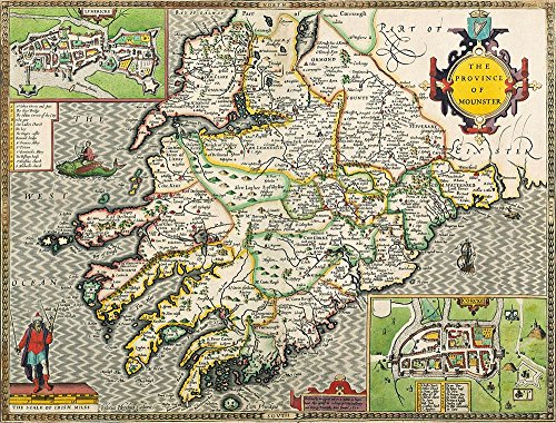 Radnorshire Historical 1610 Map 1000 Piece Puzzle - Non-book item image 1