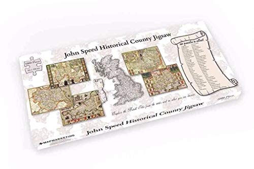 Flintshire Historical 1610 Map 1000 Piece Puzzle - Non-book item image 2
