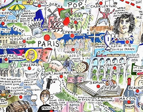 Map of France Jigsaw 1000 Piece Puzzle - Non-book item image 4