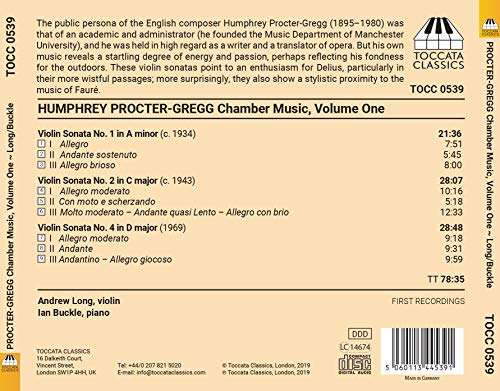 Humphrey Procter-Gre - : Chamber Music - CD image 2