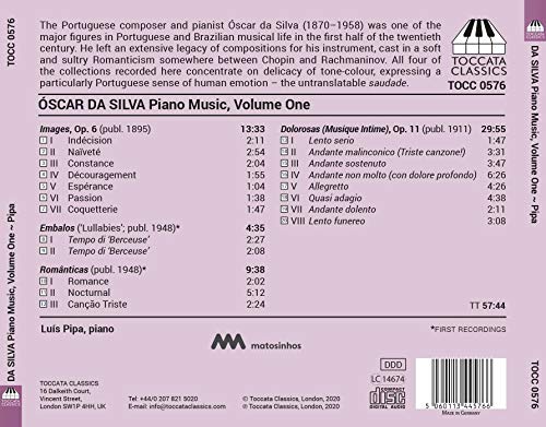 LUIS PIPA - DA SILVA:PIANO MUSIC, VOL. 1 - CD image 2