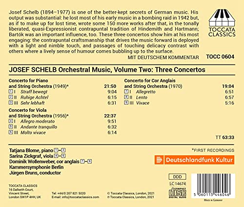 VARIOUS - SCHELB:ORCHESTRAL MUSIC - cd image 2