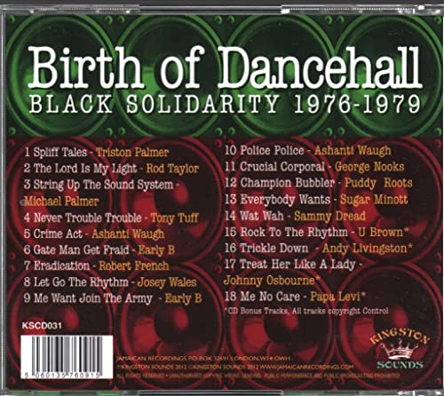 Various - Birth Of Dancehall (Black Solidarity 1976-1979) - CD image 2