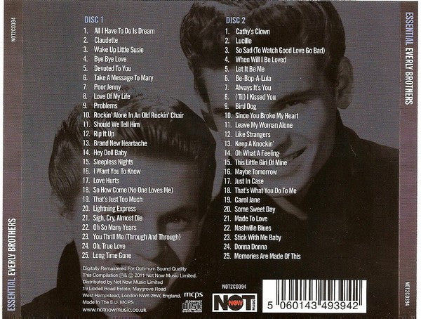 Everly Brothers - Essential: - CD image 2