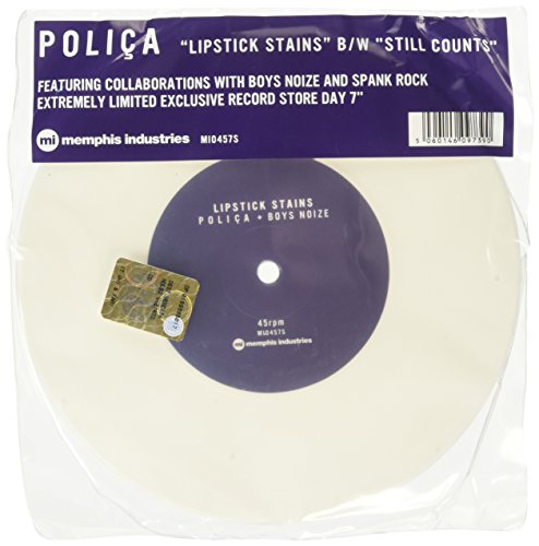POLICA - LIPSTICK STAINS / STILL COUNTS - Vinyl Record 7" RECORD image 1