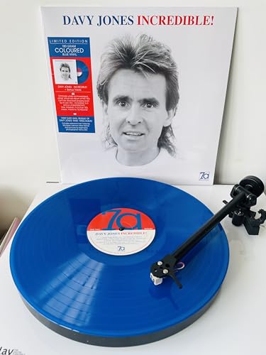DAVY JONES - Incredible! (Blue Vinyl) - Vinyl Record image 3