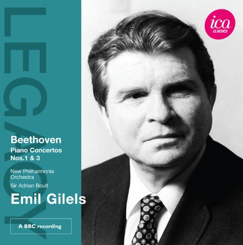 GILELS:NEW PO:BOULT - BEETHOVEN:PIANO CONCS 1&3 - CD image 1