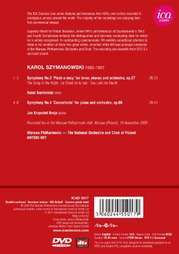 Szymanowski: Symphony No. 3 and 4 (Wit) - DVD image 2