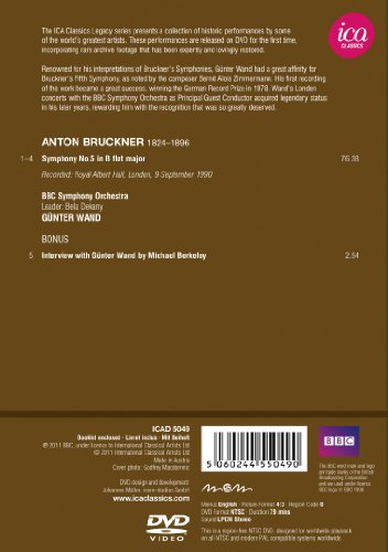 GÃ¼nter Wand: At the BBC Proms - Bruckner Symphony No.5 - DVD image 2