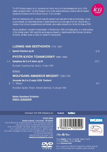 Erich Leinsdorf: Beethoven/Tchaikovsky/Mozart (Boston Symp.Orch.) - DVD image 2