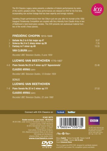 Van Cliburnclaudio Arrau - DVD image 2