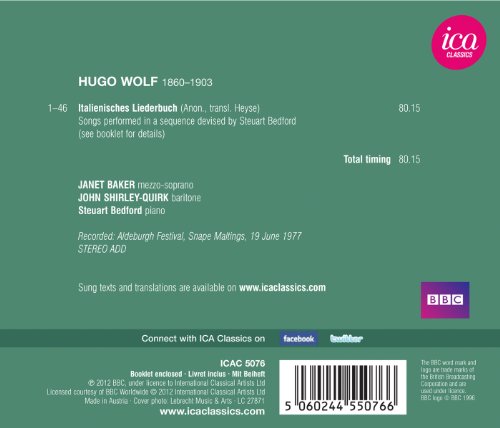 John Shirley-Quirk - Wolf: Italienisches Lieder - CD image 2