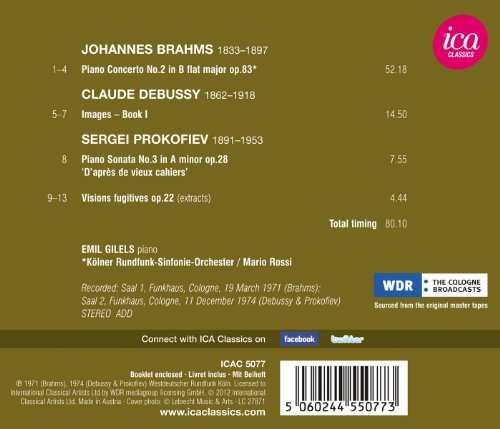 Johannes Brahms - Brahms: Piano Concerto No. 2/Debussy: Images - Book 1/ image 2