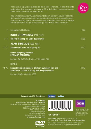 Leonard Bernstein: Stravinsky/Sibelius - DVD image 2