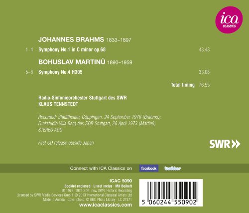 KLAUS TENNSTEDT - BRAHMS:SYMPH NO.1 - CD image 2