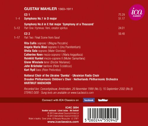 John Brocheler - Mahler: Symphony No. 1/Symphony No. 8 - CD image 2