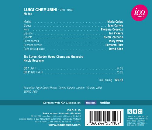 Covent Garden Opera - Cherubini: Medea - CD image 2