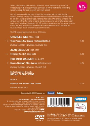 Ives/Sibelius/Wagner: Boston Symphony Orch. (Tilson Thomas) - DVD image 2