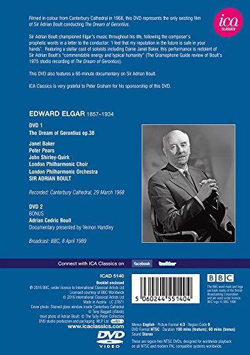 Dream of Gerontius: London Philharmonic (Boult) - DVD image 2