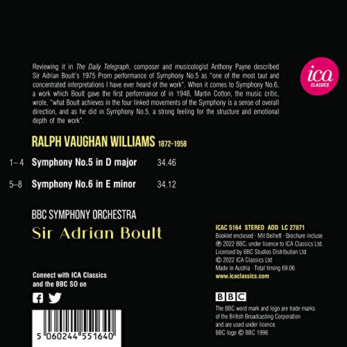 WILLIAMS / BBC SYMPH - SYMPHONIES 5 & 6 - CD image 2