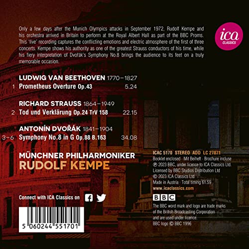MUNCHNER PHILHARMONI - DVORAK SYMPHONY NO. 8 - BEETH - CD image 2